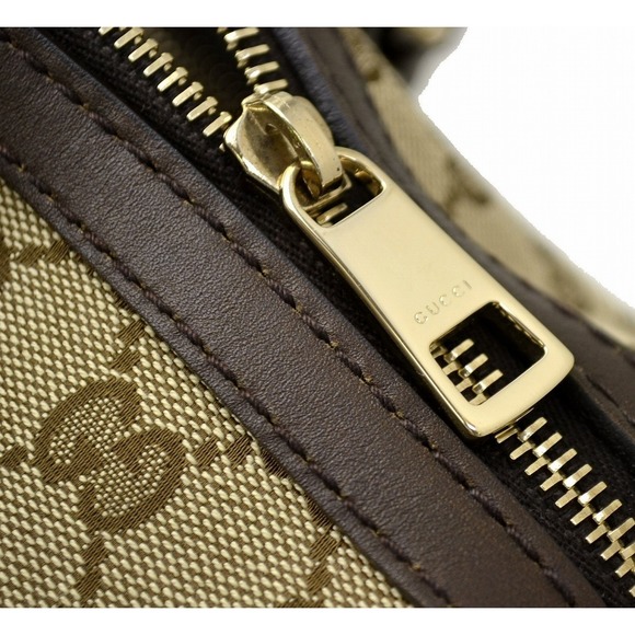 Gucci Bag Line Sherry Khaki Brown Mini Shoulder Beige GG - Picture 7 of 9